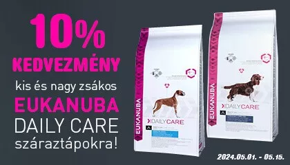 Eukanuba Daily Care száraztápok 10% kedvezménnyel!