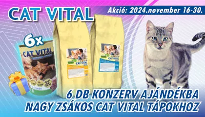 CatVital ajándék konzerv nagy zsákos táphoz