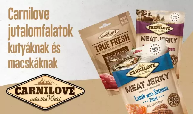 Carnilove jutalomfalatok kutyáknak és macskáknak