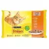 Friskies Cat alutasak 4x85g Szószban Csirkével/Kacsával/Lazaccal/Pulykával Multipack