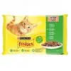 Friskies Cat alutasak 4x85g Szószban Marhával/Csirkével/Tonhallal/Tőkehallal Multipack 12401300