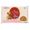 ONE Alutasak Delicate Mini Adult Dog 4x100g Lazac+rizs+sárgarépa szószban Multipack