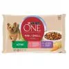 ONE Alutasak Mini/Small Active Dog Marhával és kacsával 4x100g Multipack