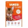 Iams Cat Delights Marhahús és répa falatok, zamatos aszpikban nedves macskatáp 85g