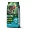 Monge BWild Grain Free Cat Sterilised - tonhal, borsó 10kg