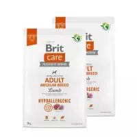 Brit Care Dog Hypoallergenic Adult Medium Breed bárány, rizs kutyatáp 2x3kg