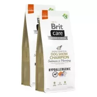 Brit Care Dog Hypoallergenic Dog Show Champion Salmon & Herring kutyatáp 2x1kg