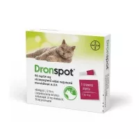 Dronspot 96 mg/24 mg féreghajtó rácsepegtető oldat nagytestű macskáknak 2x