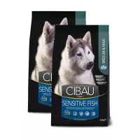 Cibau Sensitive Adult Fish Medium & maxi 2x2,5kg