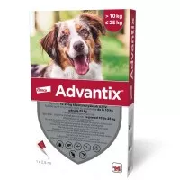 Advantix spot on 10-25 kg közötti kutyáknak AUV 4 x 2,5 ml