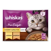 Whiskas alutasak 4-pack Pure Delight Baromfi aszpikban  4x85g Multipack