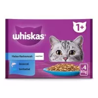 Whiskas alutasak 4-pack halas aszpikban  4x85g Multipack