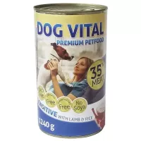 Dog Vital Sensitive konzerv bárány, rizs 1240g