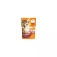 Iams Delights Senior Csirke Falatkák Ízletes Szószban nedves macskatáp 85g