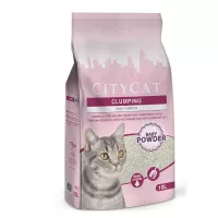 Citycat csomósodó macskaalom fehér Baby Powder (bentonit) 10l