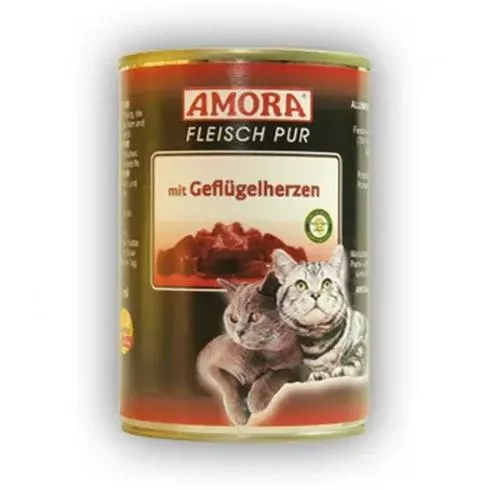 Amora Fleisch Pur Katze Szárnyas szív 400g