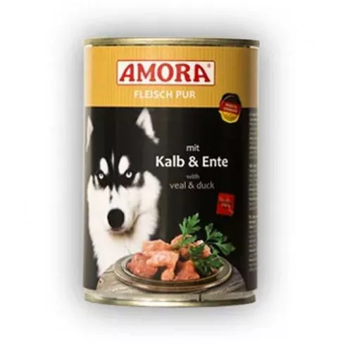 Amora Fleisch Pur Konzerv Borjú & Kacsa 400g