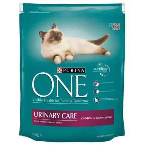 ONE Száraz Macska Urinary Care Csirke+Búza 800g