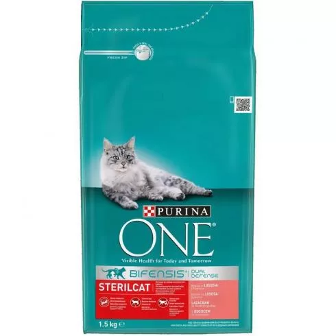 ONE Száraz Macska Sterilcat Lazac+Búza 1,5kg