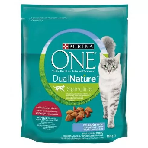 ONE Dual Nature Száraz Macska Adult Marha 750g