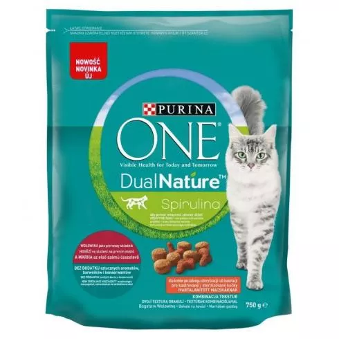 ONE Dual Nature Száraz Macska Adult Steril Marha 750g