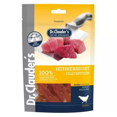 Dr.Clauders Dog Jutalomfalat Premium Csirkefilé Csíkok 80g