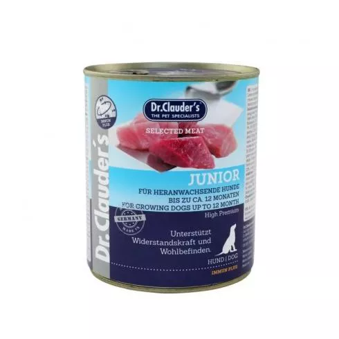 Dr.Clauders Dog Konzerv Selected Meat Junior 800g