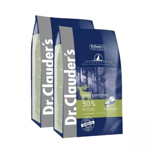 Dr.Clauders Dog Adult Hyposensitive Szarvas & Burgonya 2x3,5kg