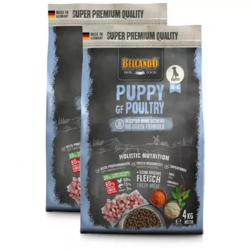 Belcando Puppy GF Baromfival 2x4kg - friss hússal