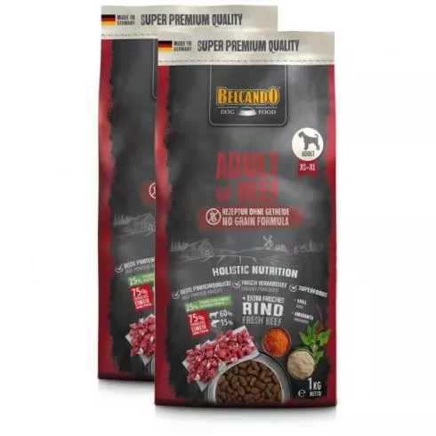 Belcando Adult GF Marhahússal 2x1kg (gabona nélkül) - friss hússal