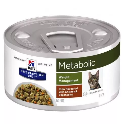 Hills Pescription Diet Feline Metabolic 82 g - elhízott és túlsúlyos macskák étrendi kezelése,