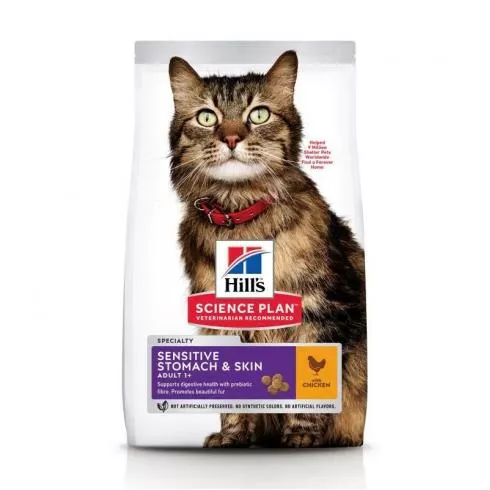 Hills Science Plan Feline Adult Sensitive Stomach & Skin 7 kg