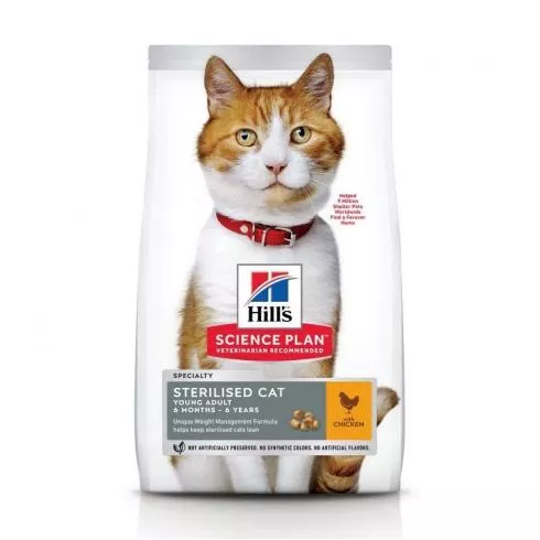 Hills Science Plan Feline Young Adult SterilizedCat Chicken 15 kg