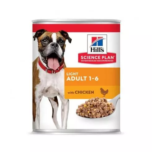 Hills Science Plan Canine Adult Light Chicken Konzerv 370 g