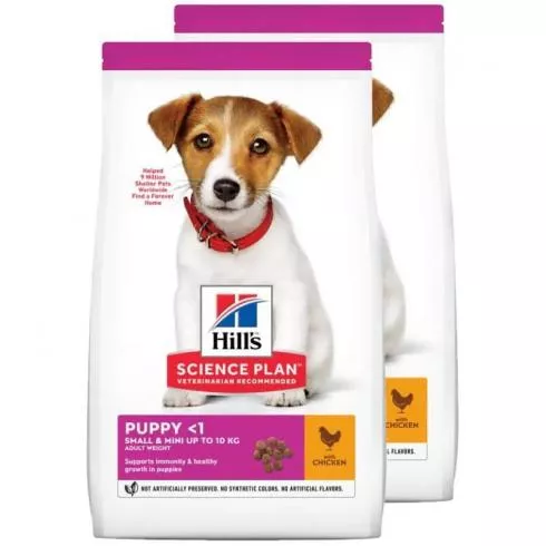 Hill´s Science Plan Canine Puppy Small & Miniature Chicken 2x1,5kg