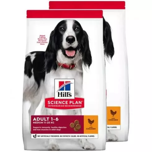 Hill´s Science Plan Canine Adult Chicken 2x2,5kg