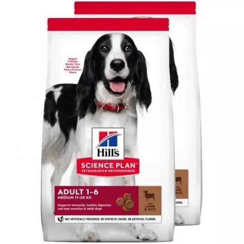 Hill´s Science Plan Canine Adult Medium Lamb & Rice 2x18kg Breb