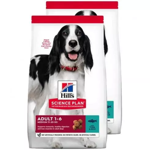 Hill´s Science Plan Canine Adult Tuna & Rice 2x2,5kg