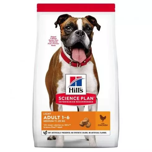 Hills Science Plan Canine Adult Light Chicken 2,5 kg