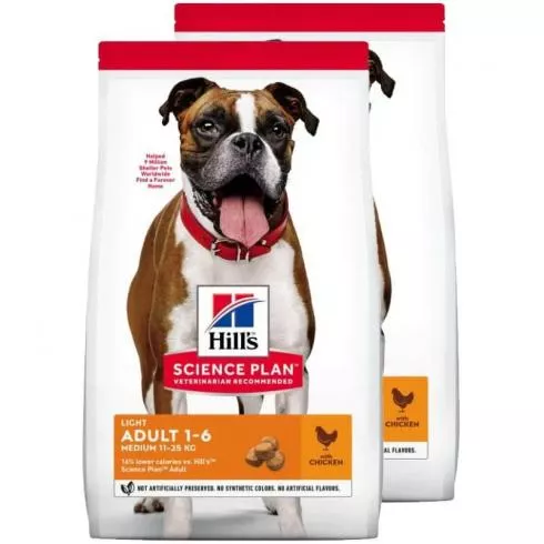 Hill´s Science Plan Canine Adult Light Chicken 2x2,5kg