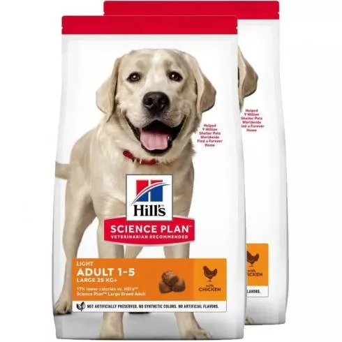 Hill´s Science Plan Canine Adult Large Breed Light Chicken 2x18kg