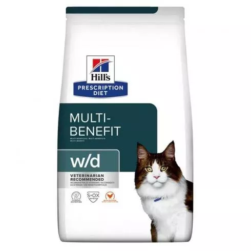 Hills PD Feline W/D 3 kg - cukorbetegség, súly szintentartása, rostra reagáló GI