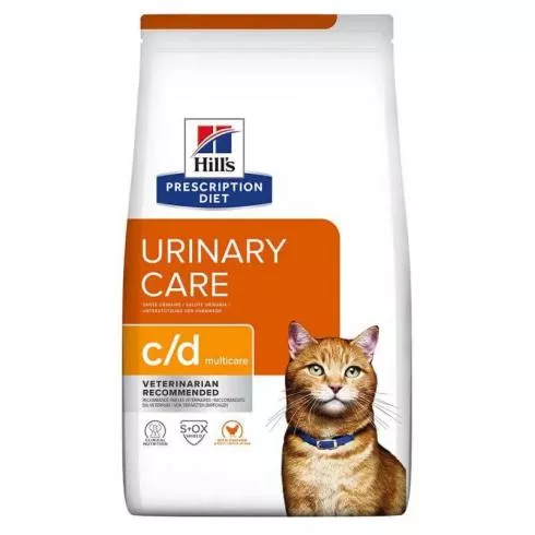 Hills PD Feline C/D Multicare 8 kg - struvit és kalcium-oxalát húgykövesség