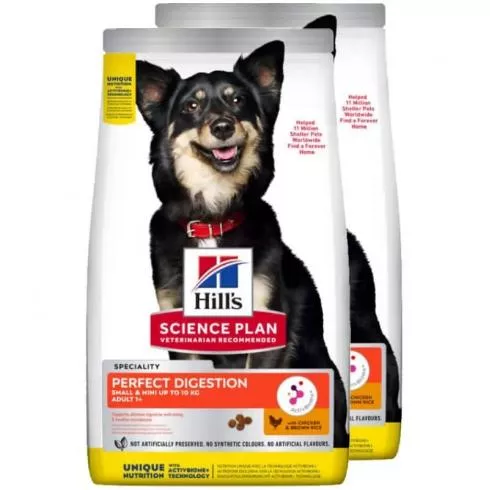 Hill´s Science Plan Canine Adult Perfect Digestion Small & Miniature 2x3kg