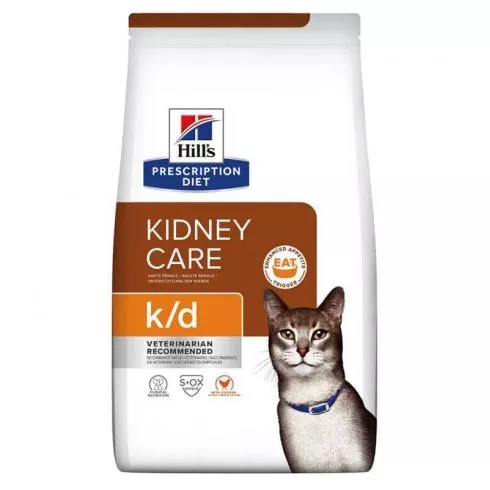 Hills PD Feline K/D + Mobility 3 kg - krónikus vesebetegség és izületi támogatás