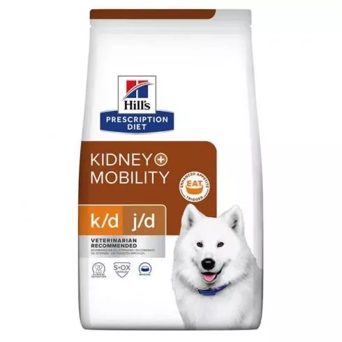 Hills Pescription Diet Canine K/D + Mobility 4 kg - krónikus vesebetegség és izületi támogatás