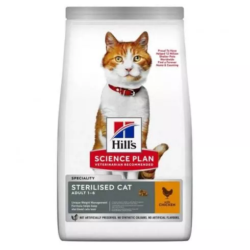 Hills Science Plan Feline Young Adult SterilizedCat Chicken 3 kg