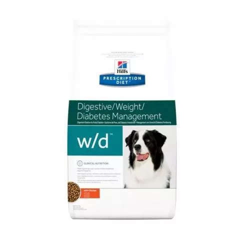 Hills Pescription Diet Canine W/D 4 kg - cukorbetegség, súly szintentartása, rostra reagáló GI