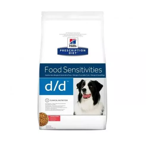 Hills Pescription Diet Canine D/D Salmon & Rice 2 kg - táplálékallergiás reakciók csökkentésére