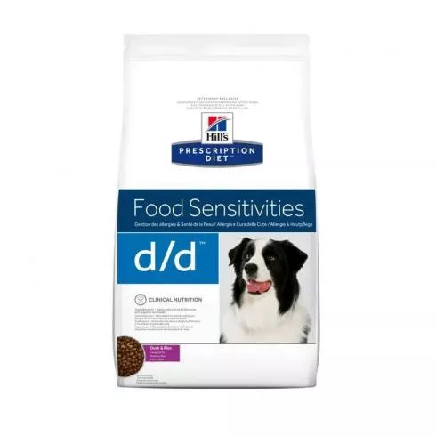 Hills Pescription Diet Canine D/D Duck & Rice 2 kg - táplálékallergiás reakciók csökkentésére é